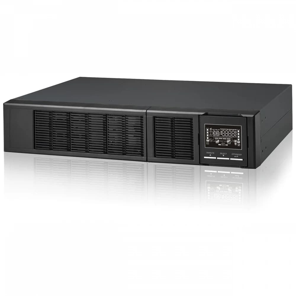 ИБП Astergo/Rack 2U/Tower/On-Line/2 000 VА/2 000 W/Input C20/Output 8xC13/Акб 4x12В/9Ач/LCD/RS-232, USB, EPO, SNMP Slot