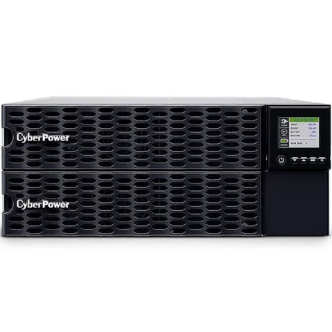 Источник бесперебойного питания, CyberPower, OL8KERTHD, Мощность 8000ВА/8000Вт, OLHD-серия, On-Line, Стоечный 4U, Color LCD/RMCARD205/HID USB/RJ11/RJ45/RS232+Сухие контакты/EPO/BMS, AVR: 200-240В, В