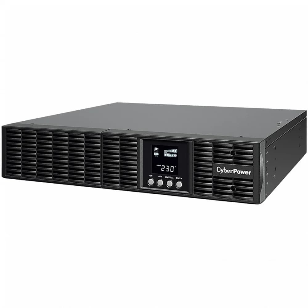 ИБП CyberPower OLS1000ERT2U,Online, мощность 1000ВА/900Вт, 2U Rack/Tower, LCD, AVR, EPO, RJ11/RJ45, USB, RS-232, Smart Slot, 6 выходных разъемов типа IEC C13, PowerPanel® Personal Edition