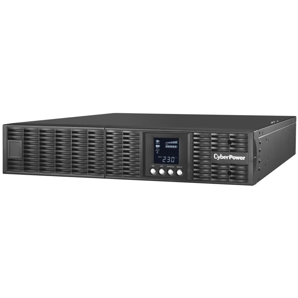 Источник бесперебойного питания, CyberPower, OLS2000ERT2U, Мощность 2000ВА/18000Вт, OLS-серия, On-Line, Стоечный 2U, ЖК/ Smart/USB/Tel.line, Диапазон работы AVR:160-300В, Бат.блок1 шт., Вых: 8xIEC C