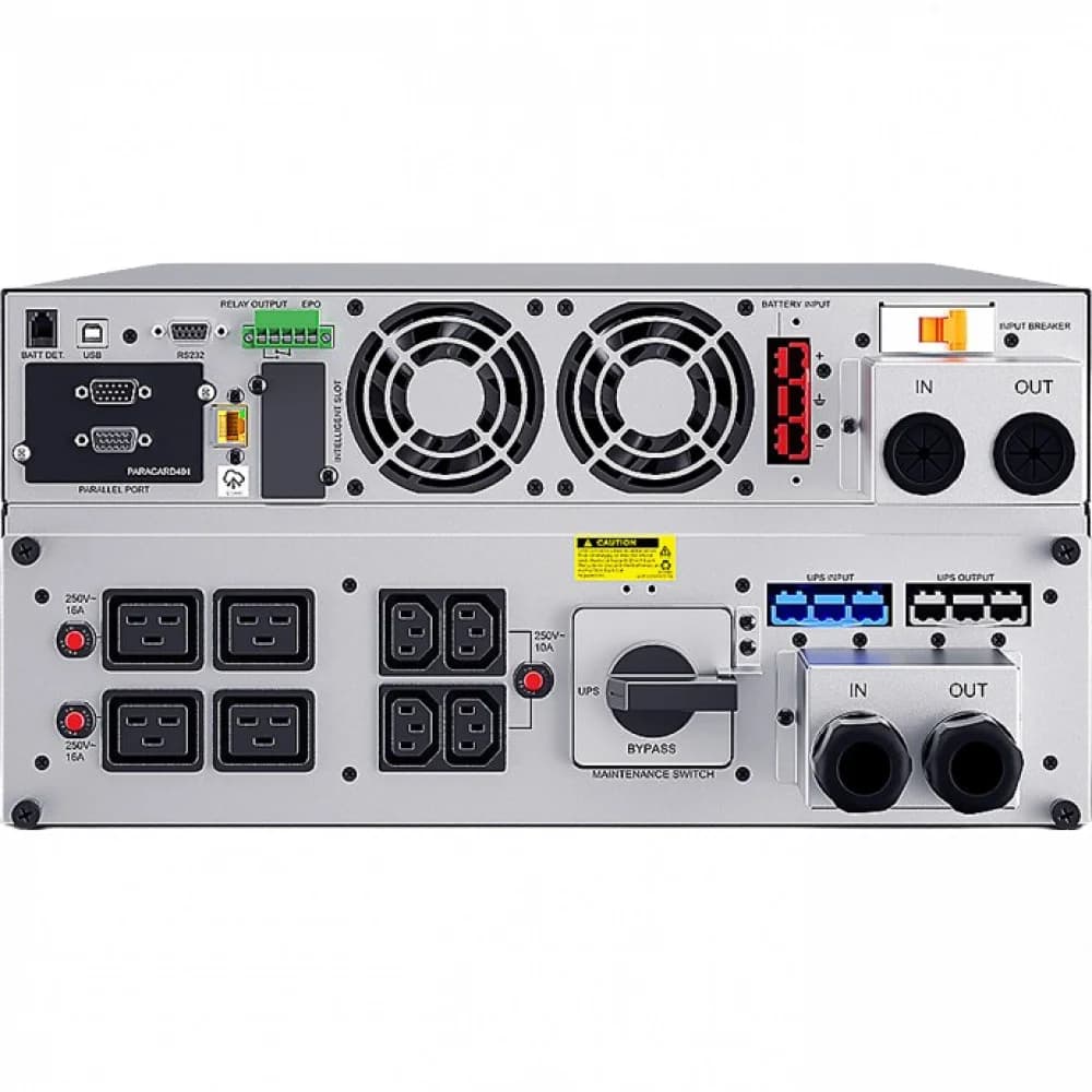 Источник бесперебойного питания, CyberPower, OLS6KERT5U, Мощность 6000ВА/6000Вт, OLS-серия, On-Line, Стоечный 5U,ЖК/ Smart/USB/RS-232, Диапазон работы AVR:110-300В, Вых: 4xIEC C13/4хIEC C19/Клеммная