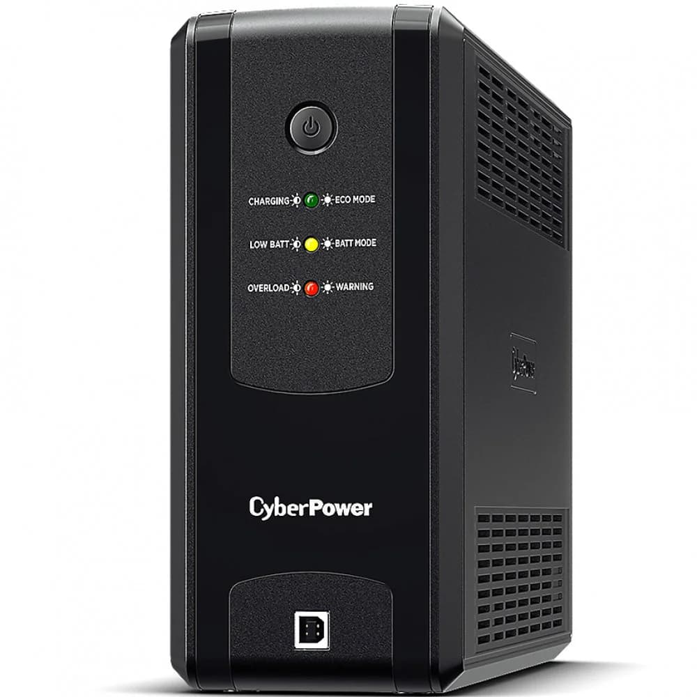 Источник бесперебойного питания, CyberPower, UT1200EG, Мощность 1200ВА/700Вт, UT-серия, Линейно-интерактивный, Напольный, LED/Tel.line/USB, Диапазон работы AVR:165-290В, Бат.1 шт., Вых: 4xSchuko , Ч