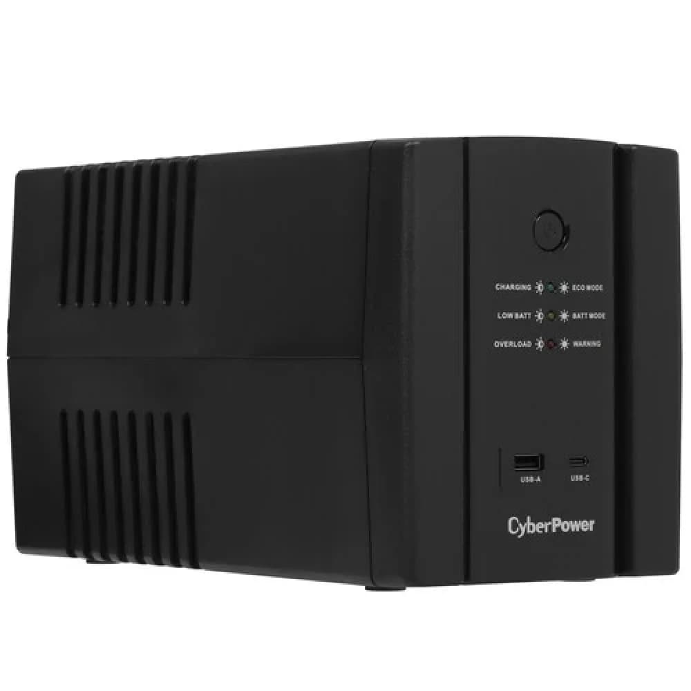 Источник бесперебойного питания, CyberPower, UT1500EG, Мощность 1500ВА/900Вт, UT-серия, Линейно-интерактивный, Напольный, LED/Tel.line/USB, Диапазон работы AVR:165-290В, Бат.2х7,5 Ач, Вых: 4xSchuko