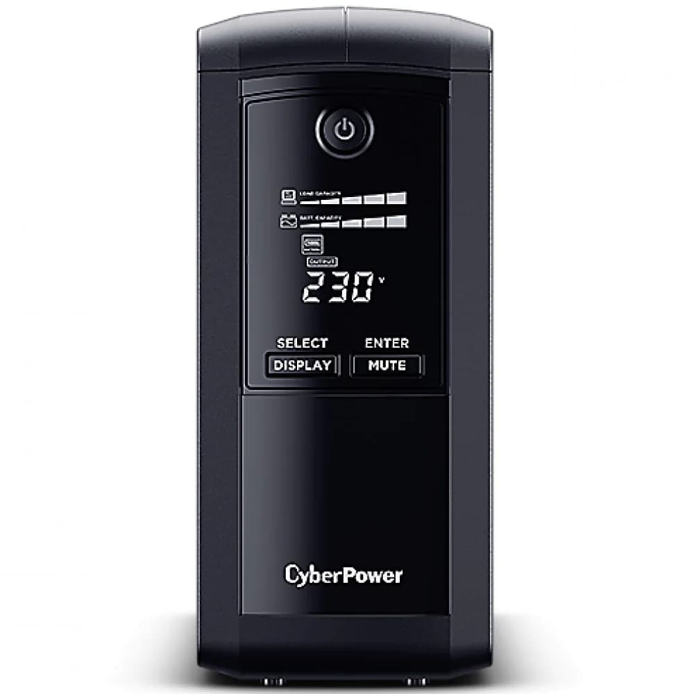 CyberPower ИБП Line-Interactive VP1000ELCD 1000VA/550W USB/RS-232/RJ11/45 (4 EURO)