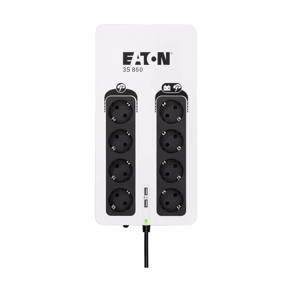 Источник бесперебойного питания Eaton 3S 850D 510Вт 850ВА белый/черный
