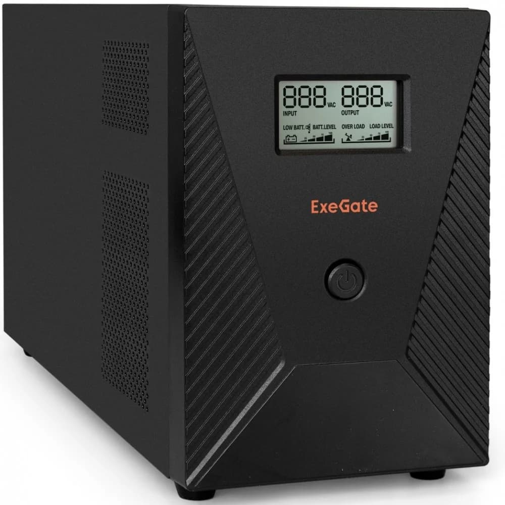 Exegate EP287659RUS ИБП ExeGate SpecialPro Smart LLB-3000.LCD.AVR.C13.RJ.USB <3000VA/1800W, LCD, AVR, 6*IEC-C13, RJ45/11, USB, Black>