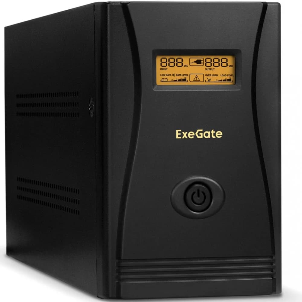 ИБП ExeGate SpecialPro Smart LLB-2000.LCD.AVR.6C13.RJ.USB 2000VA/1200W, LCD, AVR, 6*C13,RJ45/11,USB, металлический корпус, Black