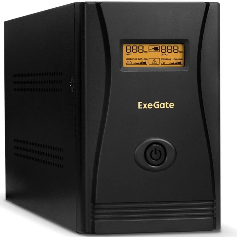ИБП ExeGate SpecialPro Smart LLB-2200.LCD.AVR.6C13.RJ.USB 2200VA/1300W, LCD, AVR, 6*C13,RJ45/11,USB, металлический корпус, Black