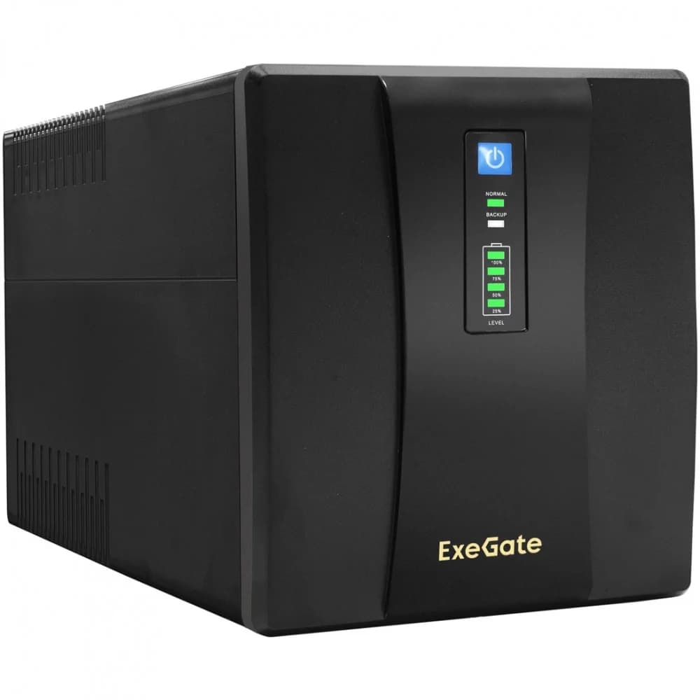 ИБП ExeGate SpecialPro UNB-1500.LED.AVR.4SH.USB 1500VA/950W, LED, AVR, 4*Schuko, USB, Black