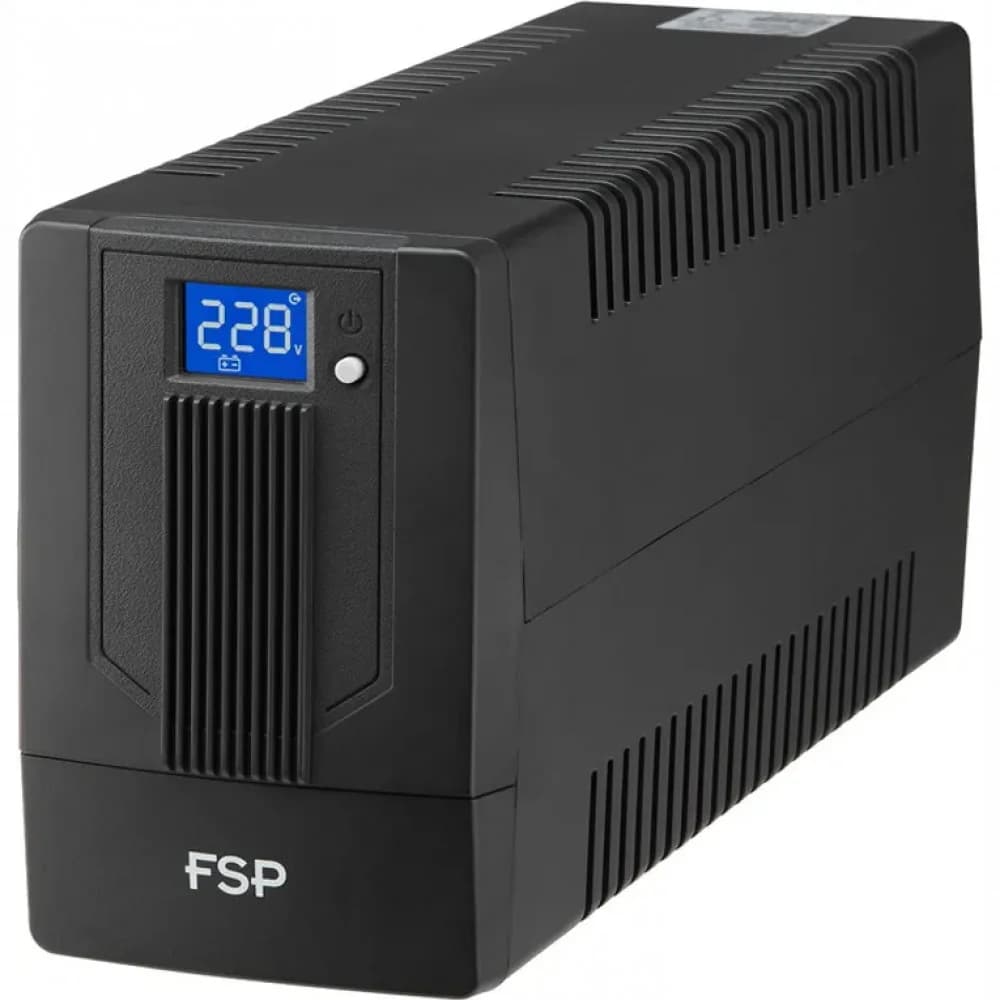 ИБП FSP iFP 800 480W/батарея 12V 9Ah/USB port/RJ 45/2 розетки Euro/ЖК дисплей
