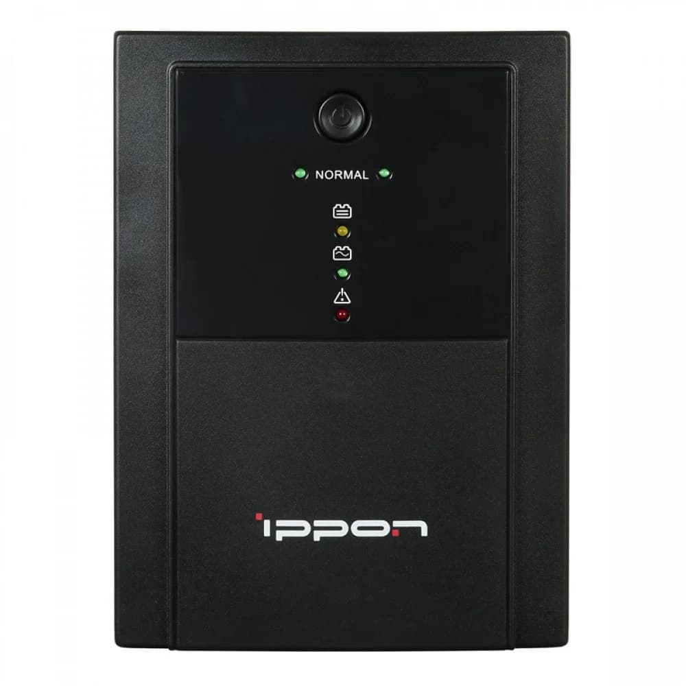 ИБП Ippon Back Basic 1500, 1500VA, 900Вт, AVR 162-280В, 6хС13, управление по USB, без комлекта кабелей