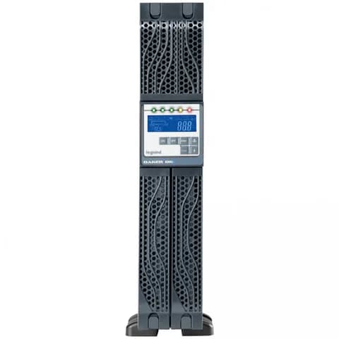 Источник бесперебойного питания, Legrand, Daker DK Plus 3кВА 310172, Мощность 3000ВА/2700Вт, Онлайн, Стоечный 2U, ЖК/USB, Диапазон работы AVR:180-300В, Бат.: 12В/9Ач.*6 шт., Вых: 6 x IEC C13, 1 х IE
