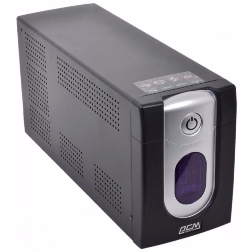 Источник бесперебойного питания Powercom Back-UPS IMPERIAL, Line-Interactive, 1200VA / 720W, Tower, IEC, LCD, USB