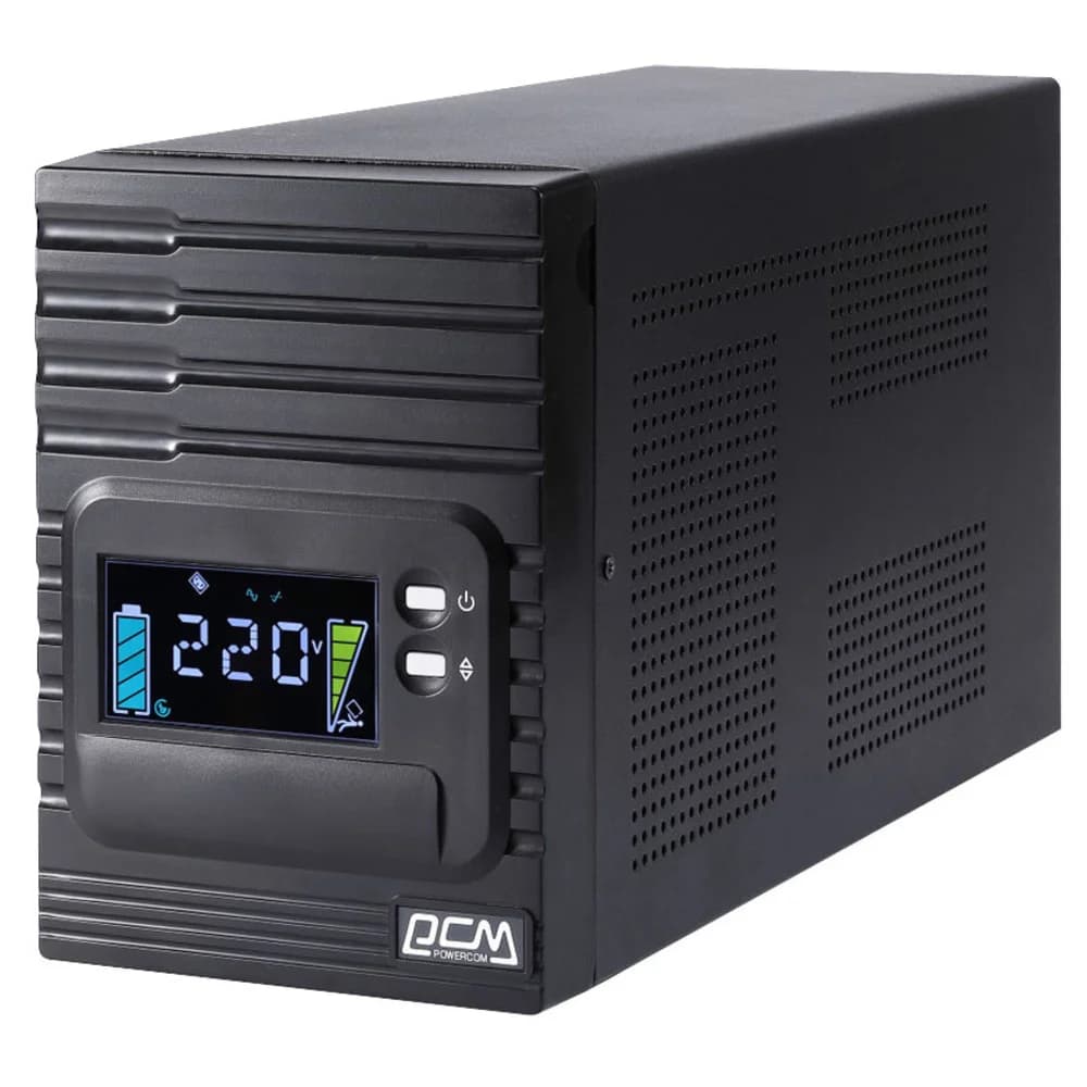 Источник бесперебойного питания Powercom Источник бесперебойного питания Powercom SMART KING PRO+, Интерактивная, 3000 ВА / 2400 Вт, Tower, IEC, LCD, Serial+USB, USB, SmartSlot