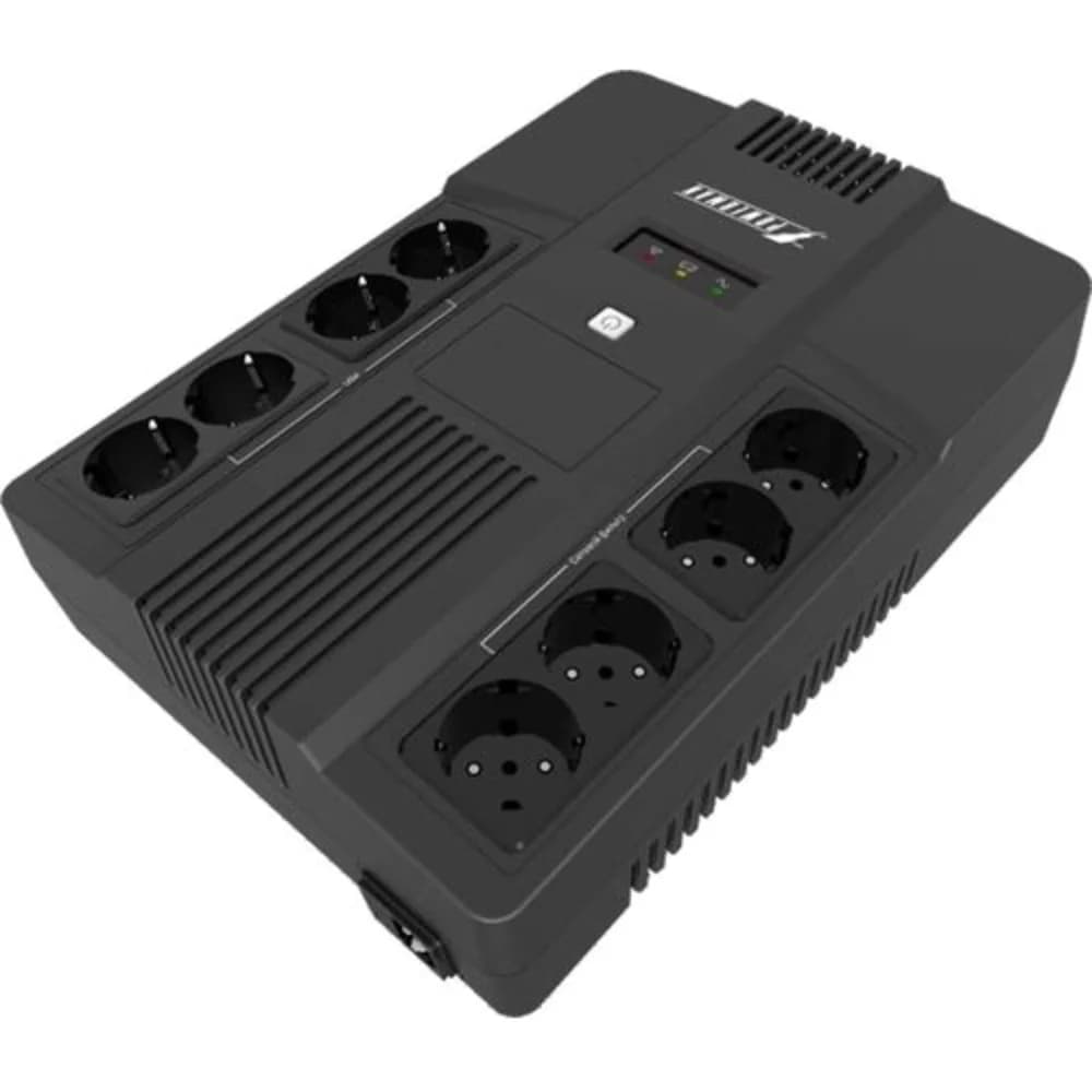 UPS POWERMAN Brick 1000, line-interactive, 1000VA, 600W, 4 eurosockets with backup power, 4 eurosockets with surge protection, battery 12V 9Ah 1 pc., 309mm x 202mm x 93mm, 5.6 kg.