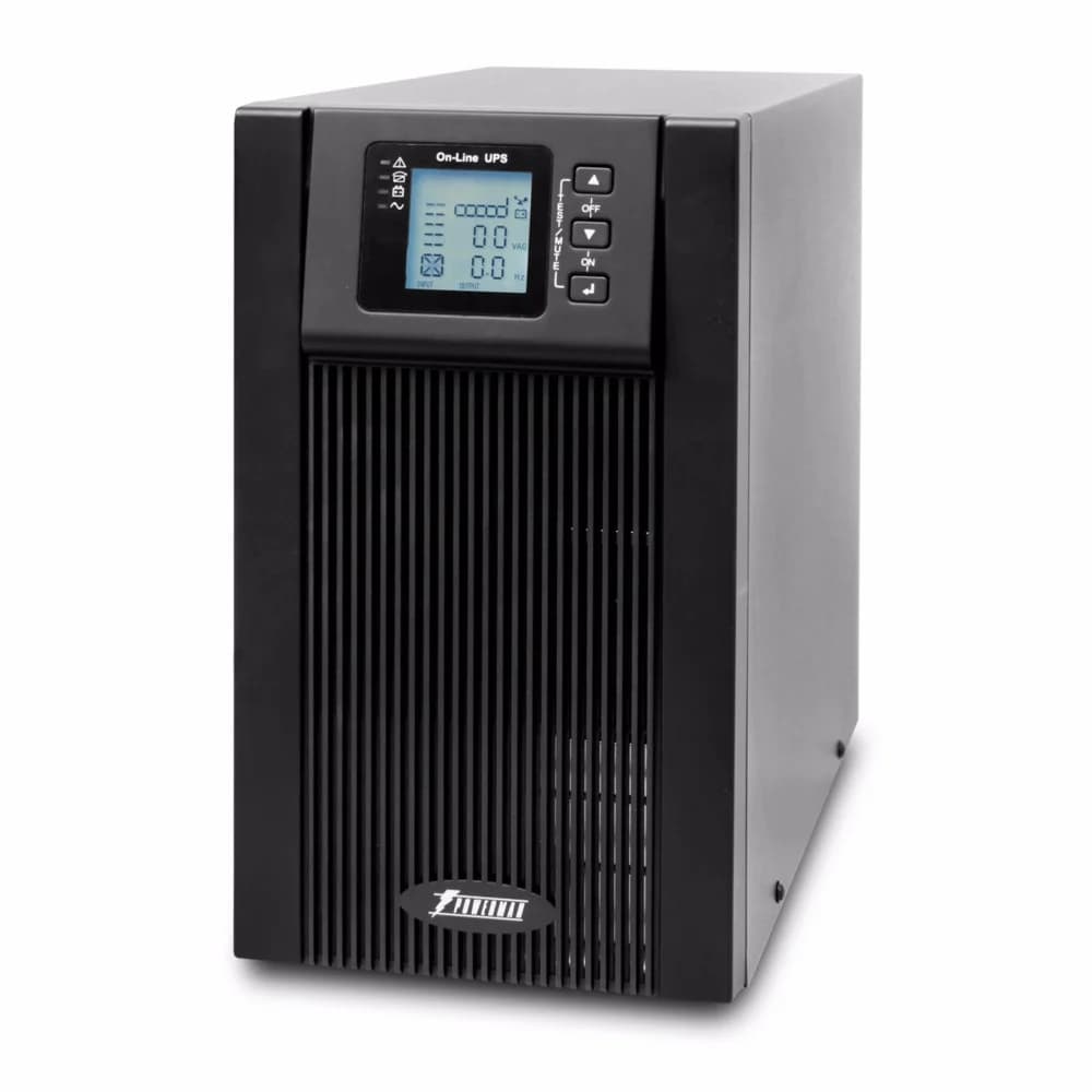 UPS POWERMAN Online 3000, LCD, dual conversion, 3000VA, 2700W, 2 eurosockets with backup power, USB, RS232, SNMP slot, RJ11 / RJ45 protection, external battery pack (not included), 215 х 315 х 475 m