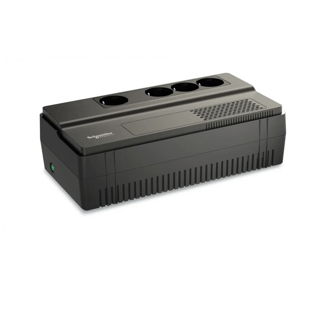 Источник бесперебойного питания, Schneider Electric, Easy UPS BVS650I-GR, Линейно-интерактивный, Мощность 650ВА/375Вт, Напольный, 230В, Вых: 4x Schuko, 1шт*7 Ач, Чёрный