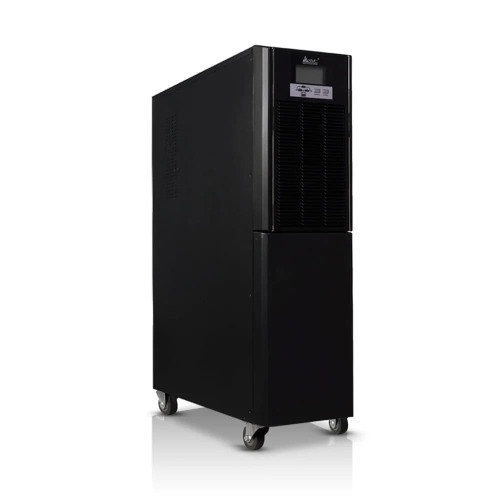 Источник бесперебойного питания, SVC, PTS-6KL-LCD, Мощность 6кВА/6кВт, PTS-серия, On-Line, LCD\RS-232, SMART, Диапазон работы AVR: 110-288В, Бат.: 12В/7Ач*16шт., Клеммная колодка, Вентилятор: 12см*1