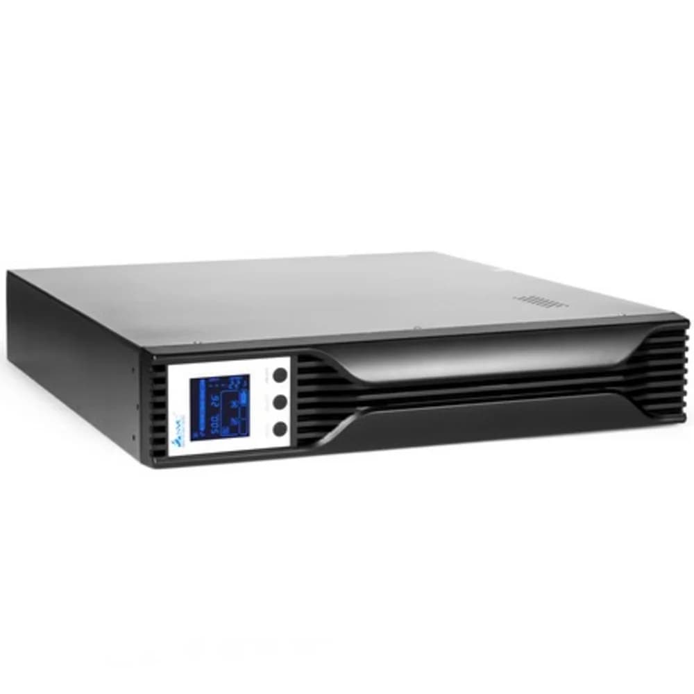 UPS, SVC, RTL-2K-LCD, (2000ВА/1400Вт), Стоечный 19'' 2U, RTL-серия, USB-SMART, Диапазон работы AVR: 145-275В, Бат.: 12В/7.5Aч*4шт., Вентилятор: 8cм*1шт., 2 вых., Чёрный. Cтоечные ИБП RTL-серии источ