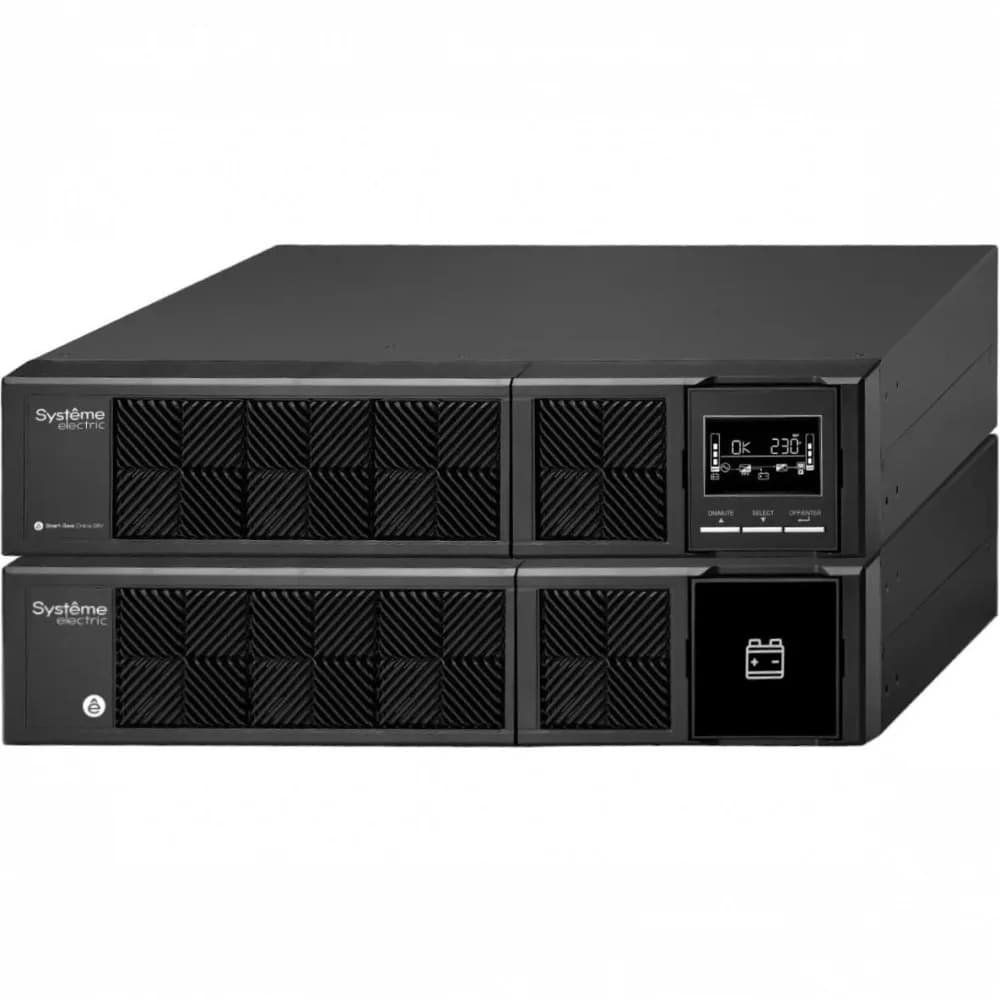 Systeme Electriс Smart-Save Online SRV, 2000VA/1800W, On-Line, Extended-run, Rack 2U(Tower convertible), LCD, Out: 6xC13, SNMP Intelligent Slot, USB, RS-232