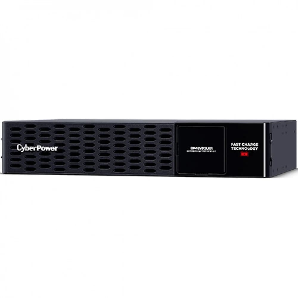 Батарейный блок, CyberPower, BP48VP2U01EU, Стоечный 19" 2U, 12В*7 Ач 8 шт, Чёрный