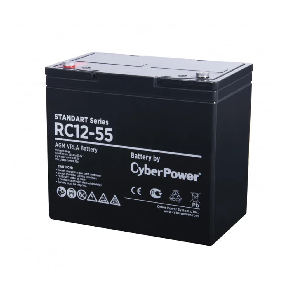 Battery CyberPower Standart series RC 12-55 / 12V 55 Ah