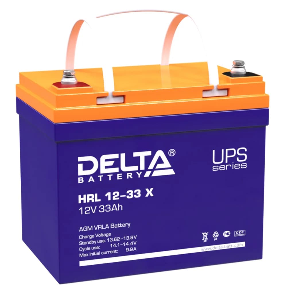 HRL 12-33 X Delta Аккумуляторная батарея, 12 / 33A, 0мм