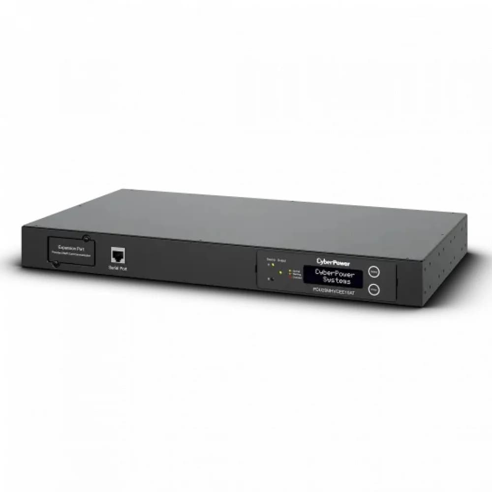 CyberPower ATS PDU20MHVCEE10AT 2U type, 16Amp, plug IEC 309 16A, (8) IEC 320 C13 (2) IEC 320 C19