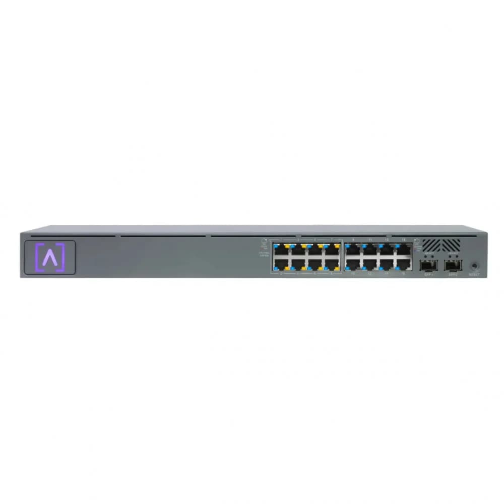 Коммутатор Alta Labs, S16-POE, 16xGb LAN, 2xSFP, 8xPoE+, BT, Mobile App, IGMP, L2 layer, PoE 120W