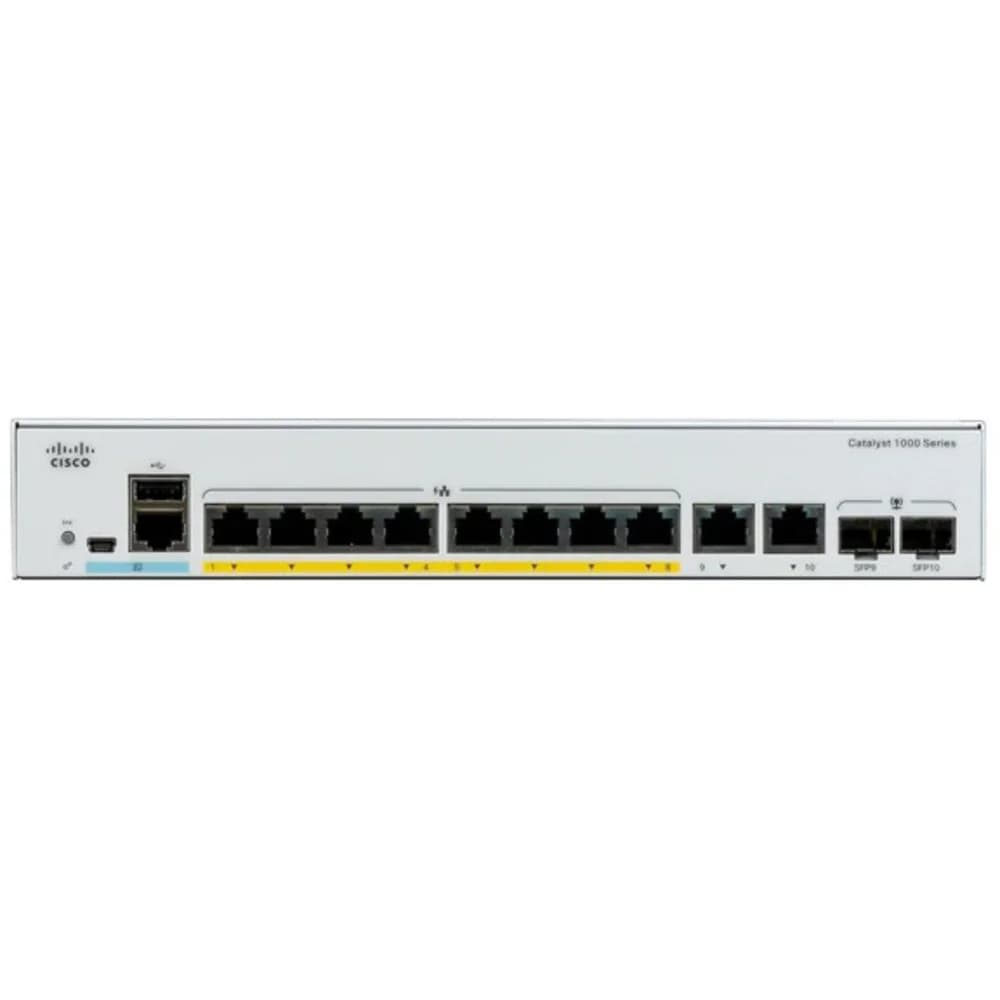 Catalyst 1000 8port GE, Full POE, 2x1G SFP