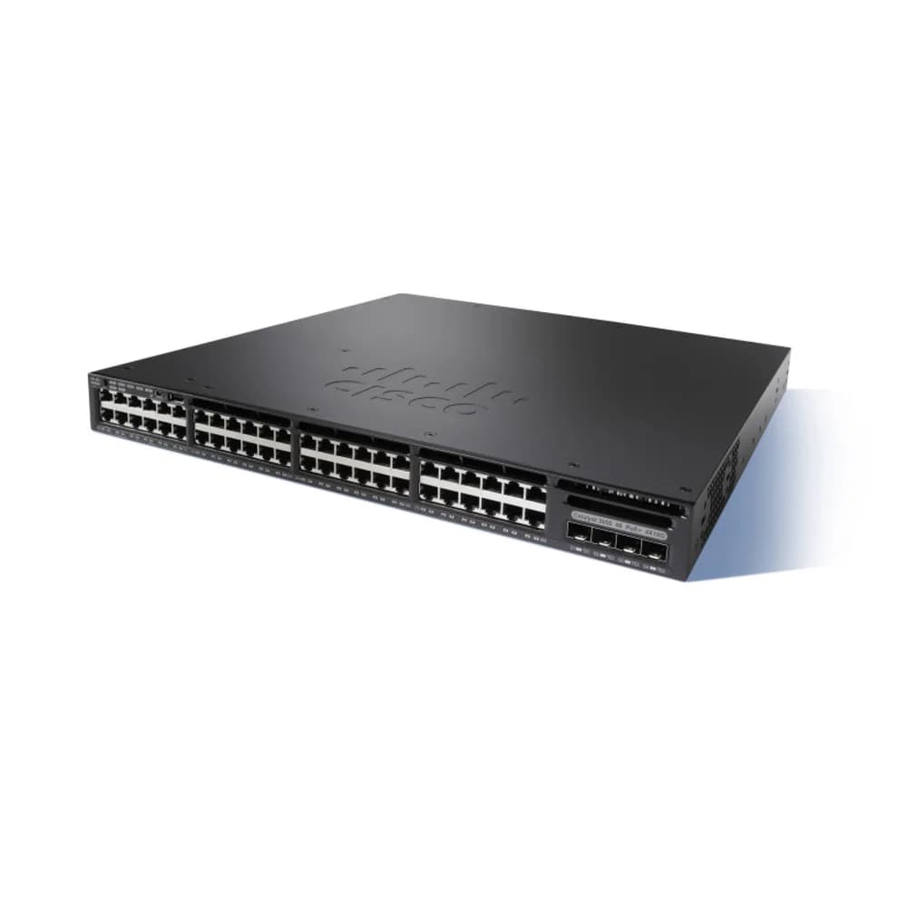 WS-C3650-48TS-L Cisco Catalyst 3650 48 Port Data 4x1G Uplink LAN Base Standalone with Optional Stacking 48 10/100/1000 Ethernet and 4x1G Uplink ports, with 250WAC power supply, 1 RU, LAN Base featur