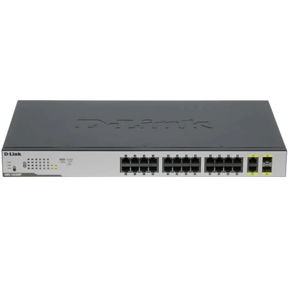 Коммутатор D-Link DGS-1026P DGS-1026P/A1A 24x1Гбит/с 2SFP 240W неуправляемый