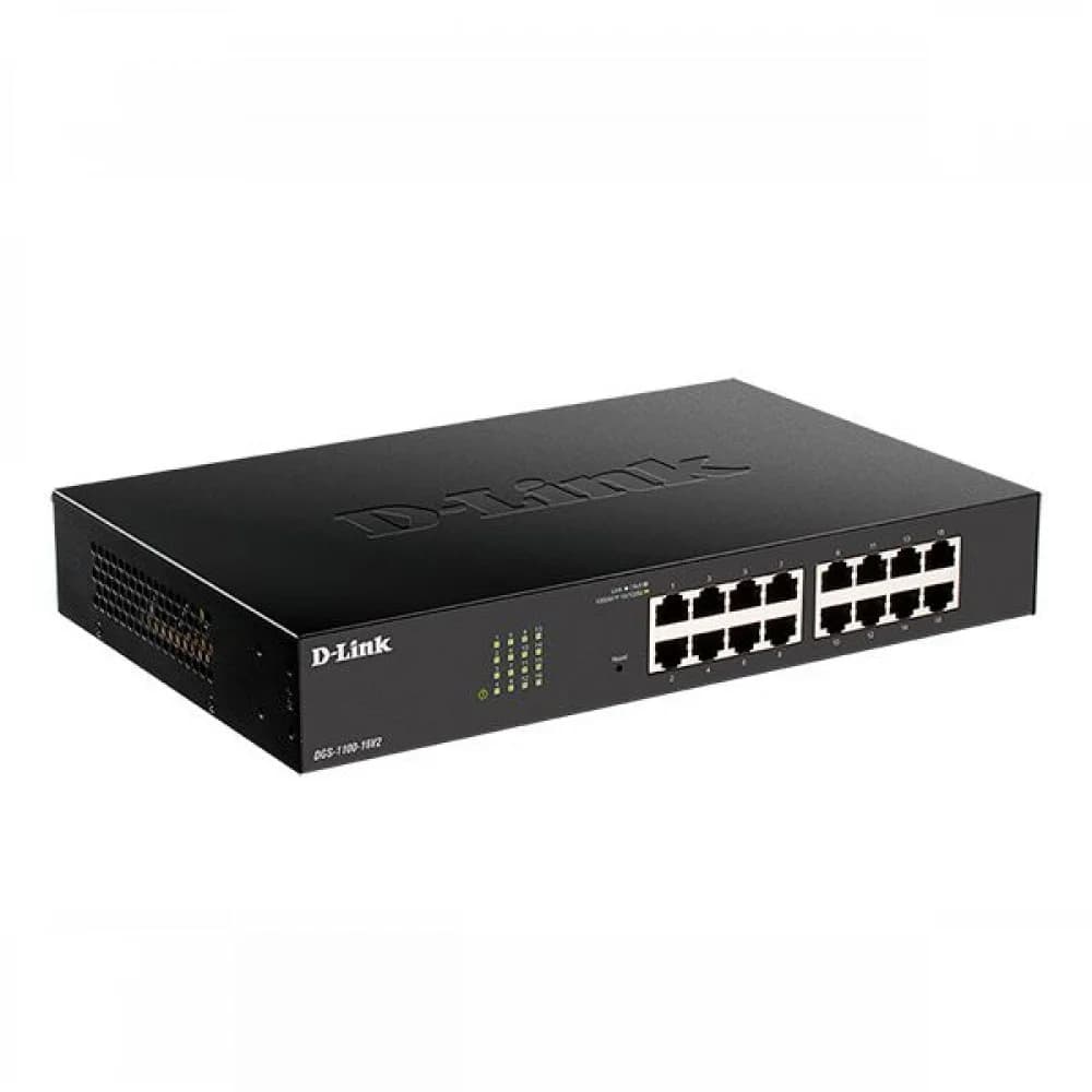Коммутатор D-Link DGS-1100-16V2/A 16G настраиваемый