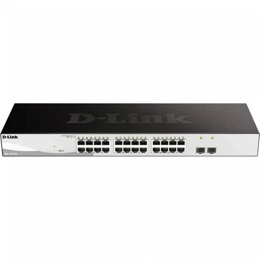 D-Link DGS-1210-26/FL2A Управляемый L2 коммутатор с 24 портами 10/100/1000Base-T и 2 портами 1000Base-X SFP