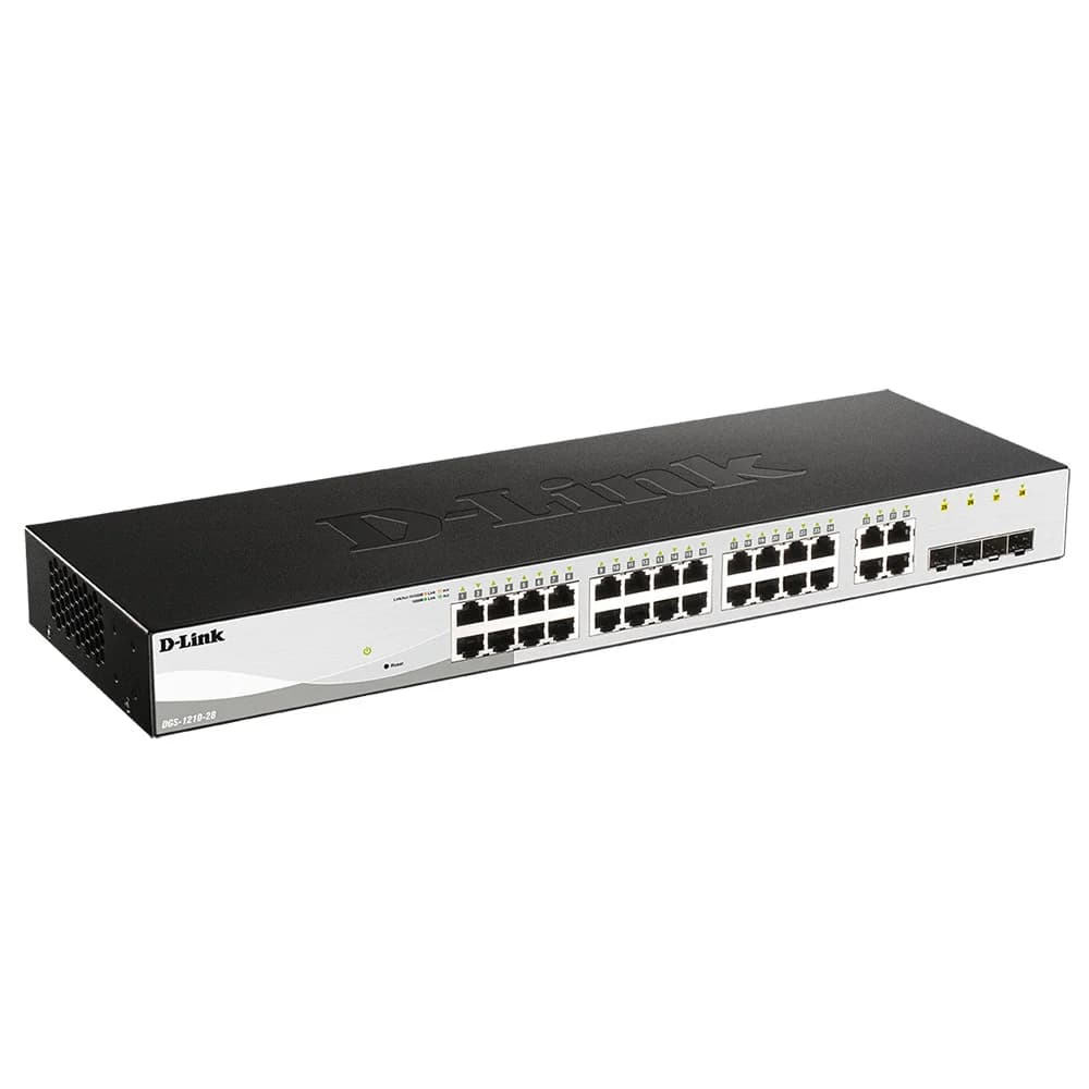 Коммутатор D-Link DGS-1210-28/FL 24G 4GBIC управляемый