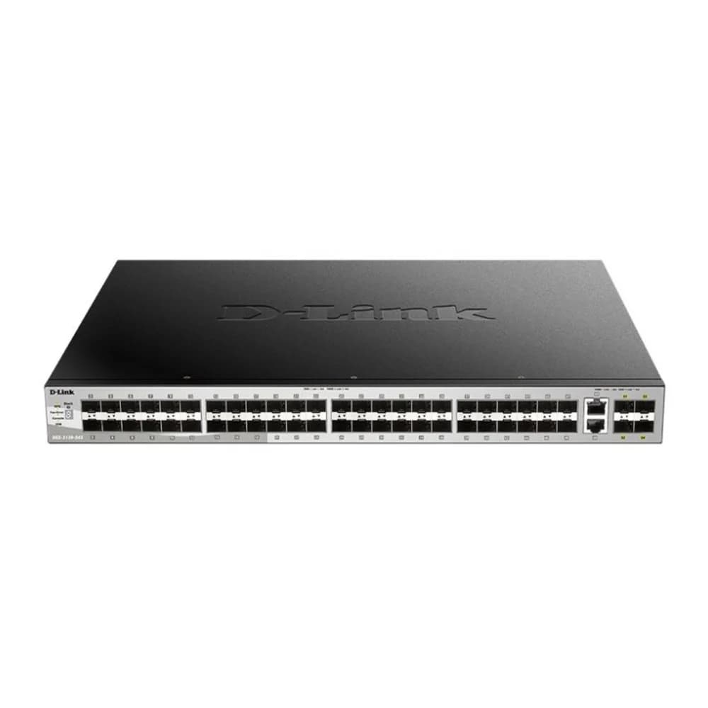 Коммутатор D-Link DGS-3130-54S/A1A Управляемый стекируемый коммутатор 3 уровня с 48 портами 1000Base-X SFP, 2 портами 10GBase-T и 4 портами 10GBase-X