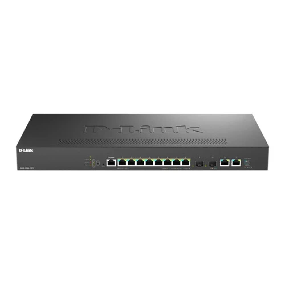 Коммутатор/ Управляемый L2 PoE-коммутатор, 8x2.5GBase-T PoE, 2x10GBase-T, 2x10GBase-X SFP+, PoE-бюджет 240 Вт, защита от статического электричества до 6 кВ, CLI, консольный порт RJ-45