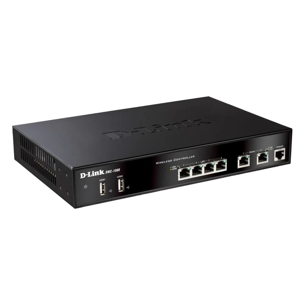 Коммутатор D-Link Switch with 2 10/100/1000 BASE-T Gigabit Ethernet Option Ports, 4 10/100/1000 BASE-T Gigabit Ethernet LAN Ports, 2 USB 2.0 Ports, 1 RJ-45 External Console port