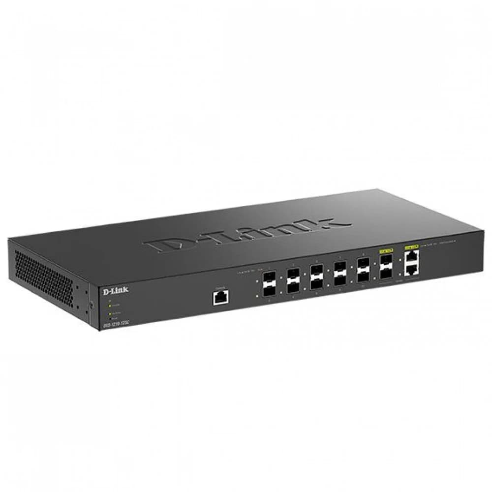 D-Link DXS-1210-12SC/B1A PROJ Настраиваемый L2+ коммутатор с 10 портами 10GBase-X SFP+ и 2 комбо?портами 10GBase-T/SFP+