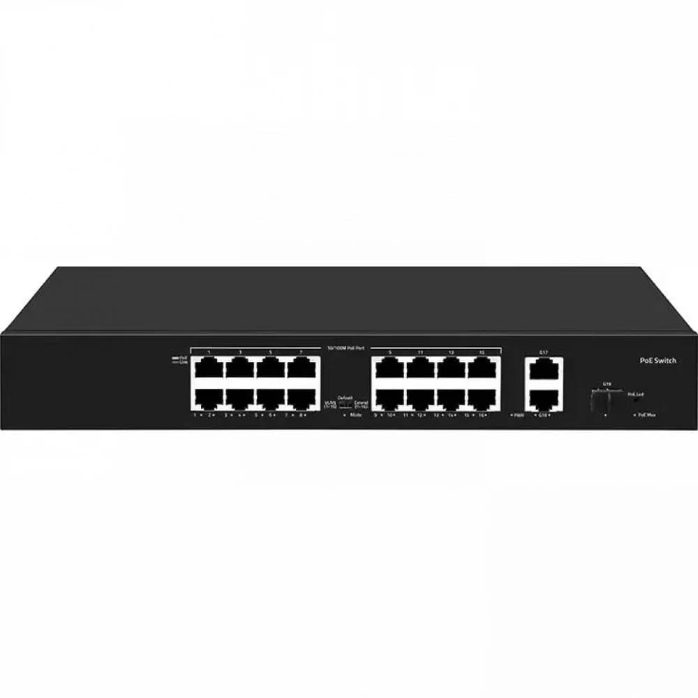Коммутатор Falcon Eye FE-16FPG2S1 00-00330354 16x100Мбит/с 2x1Гбит/с 16PoE