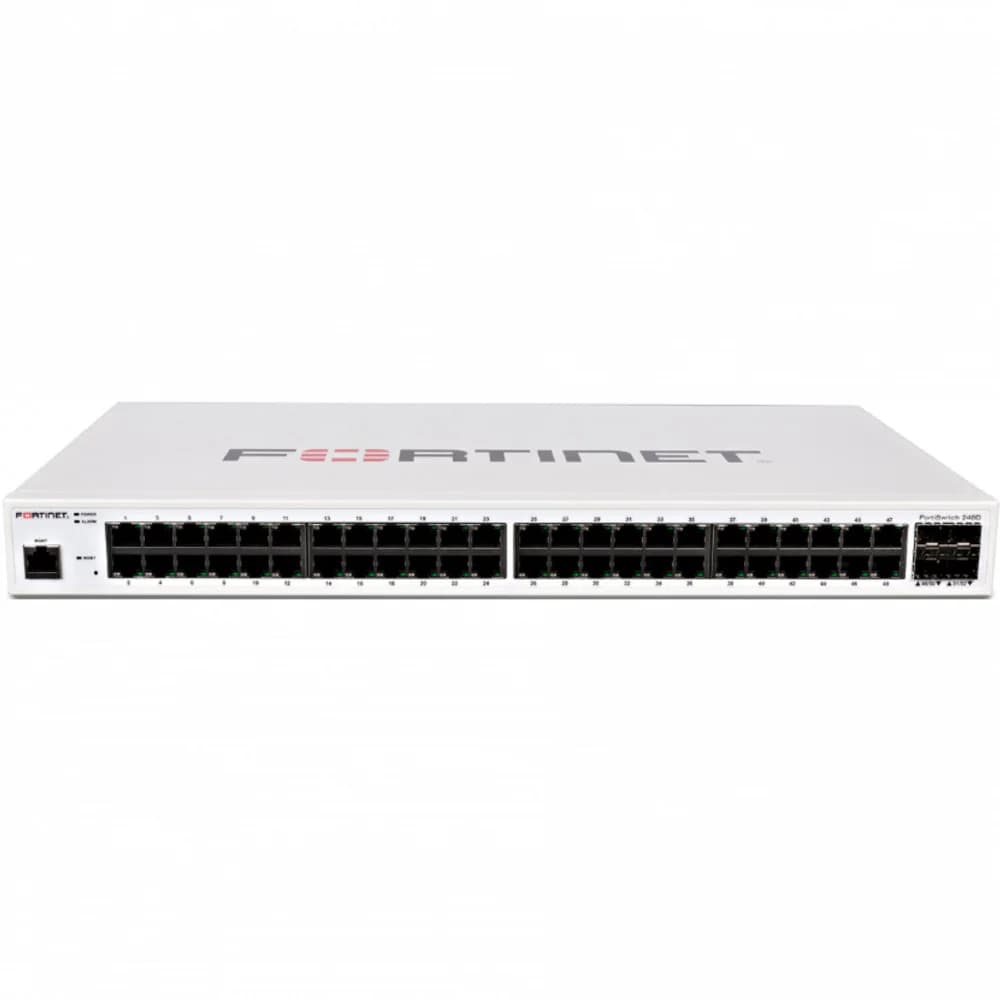 FortiSwitch-248D Layer 2/3 FortiGate switch controller compatible switch with 48 x GE RJ45 ports, 4 x GE SFP