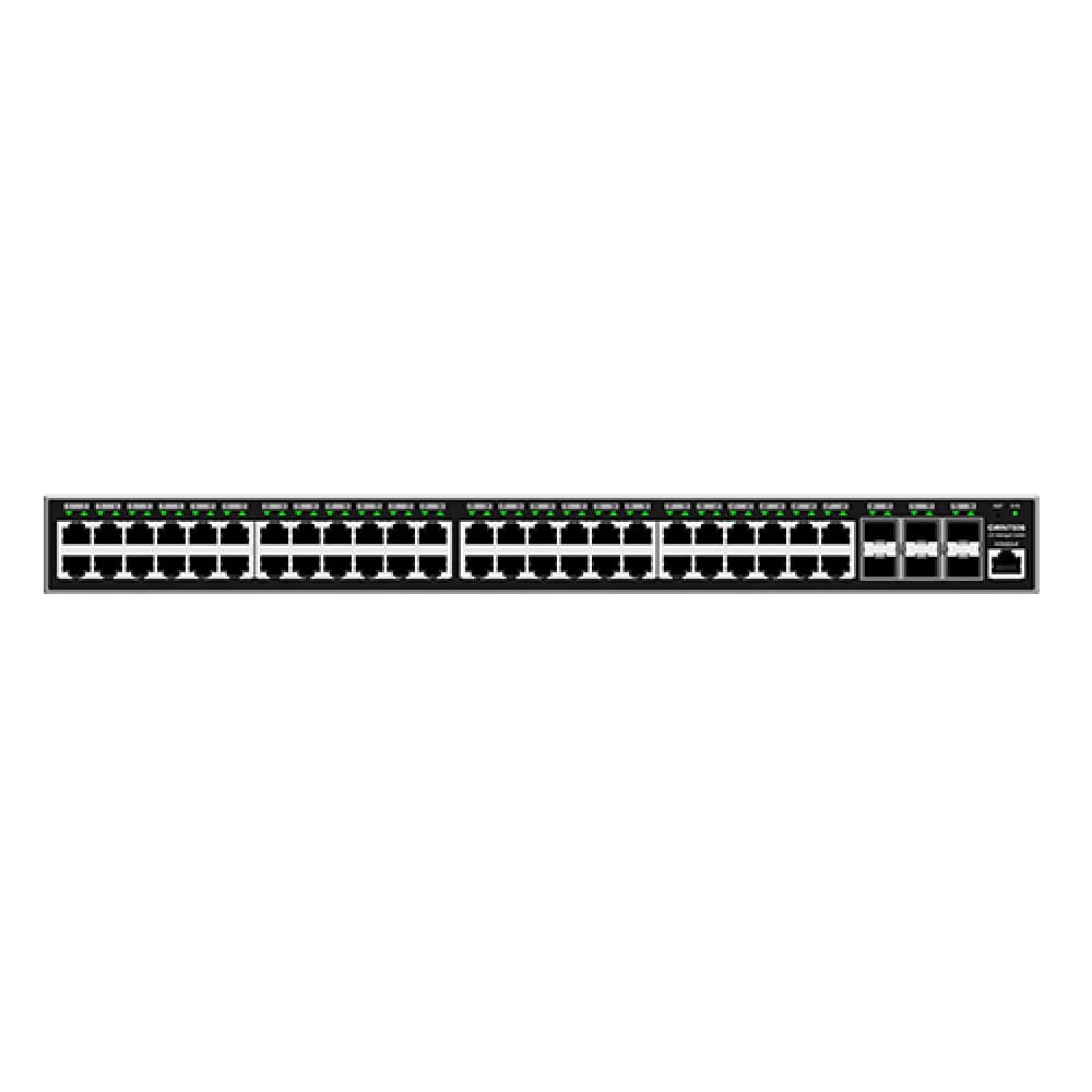 Коммутатор, Grandstream, GWN7806, Управляемый L2+, 48 портов RJ-45 10/100/1000 Мбит/с,, 6 портов SFP+, стекируемый, Настольный/в стойку