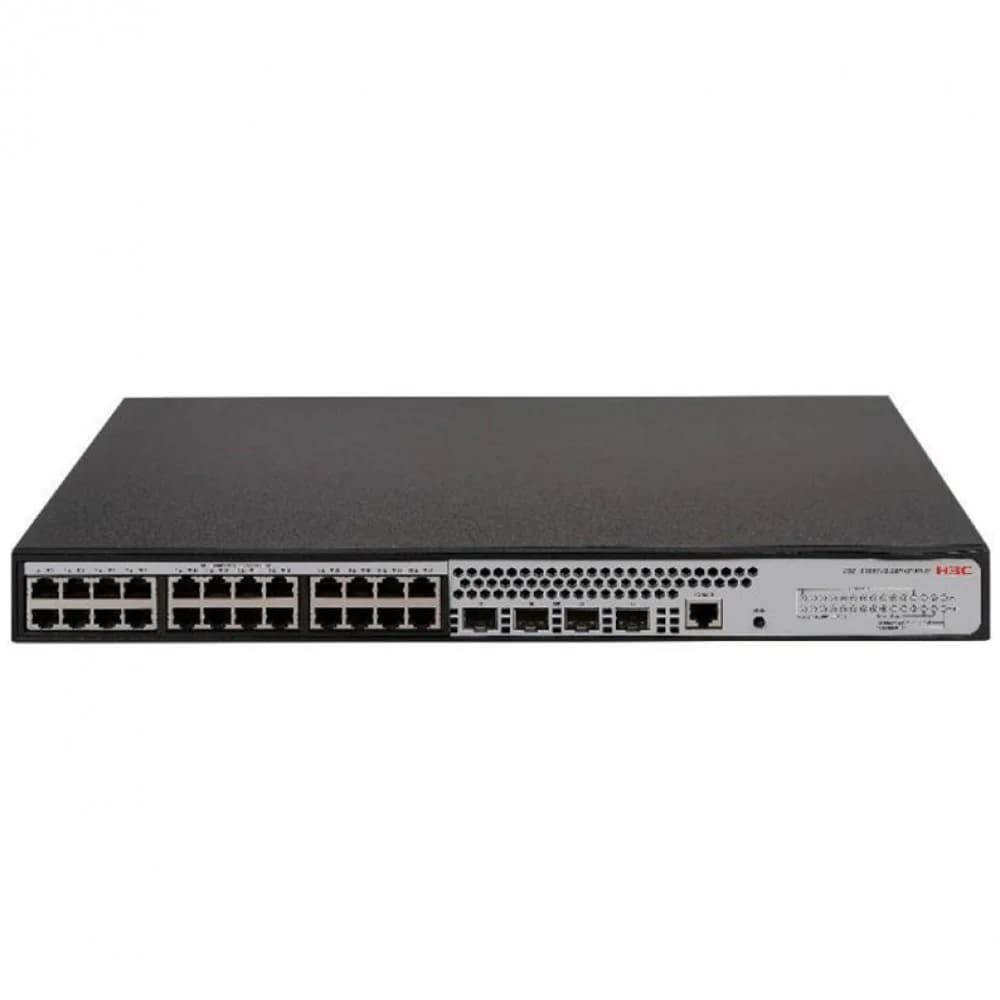 Коммутатор, H3C, LS-1850V2-28P-EI-GL, Управляемый L2, 24 порта 10/100/1000M , 4 порта 1000M SFP, AC 100~240 В, -5°C ~ +50°C, стоечный