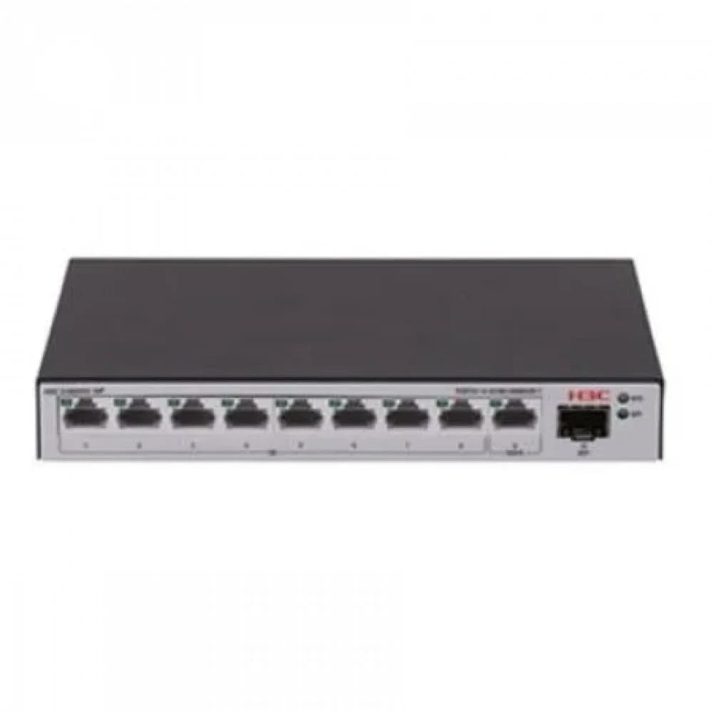 H3C S1600V2-10P L2 Ethernet Switch with 9*10/100/1000BASE-T Ports and 1*100M/1G SFP Port, (AC)