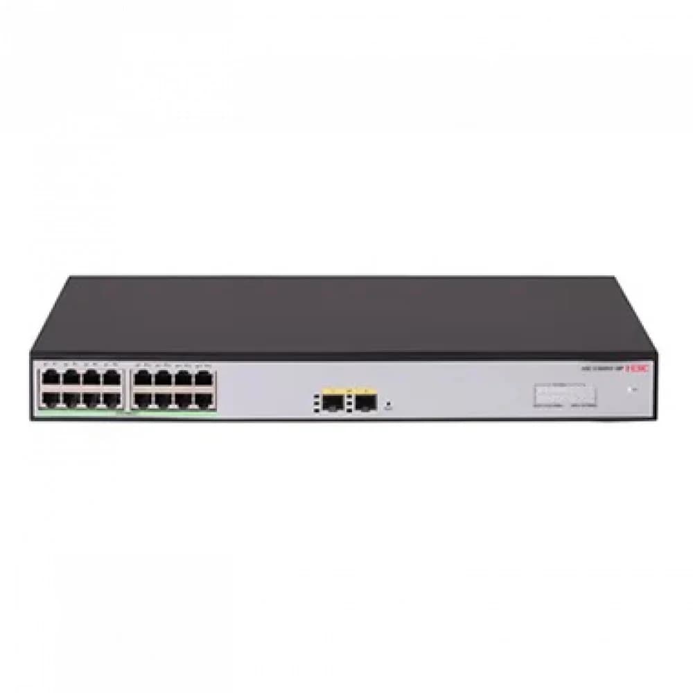 H3C S1600V2-18P L2 Ethernet Switch with 16*10/100/1000BASE-T Ports and 2*100M/1G SFP Ports, (AC)