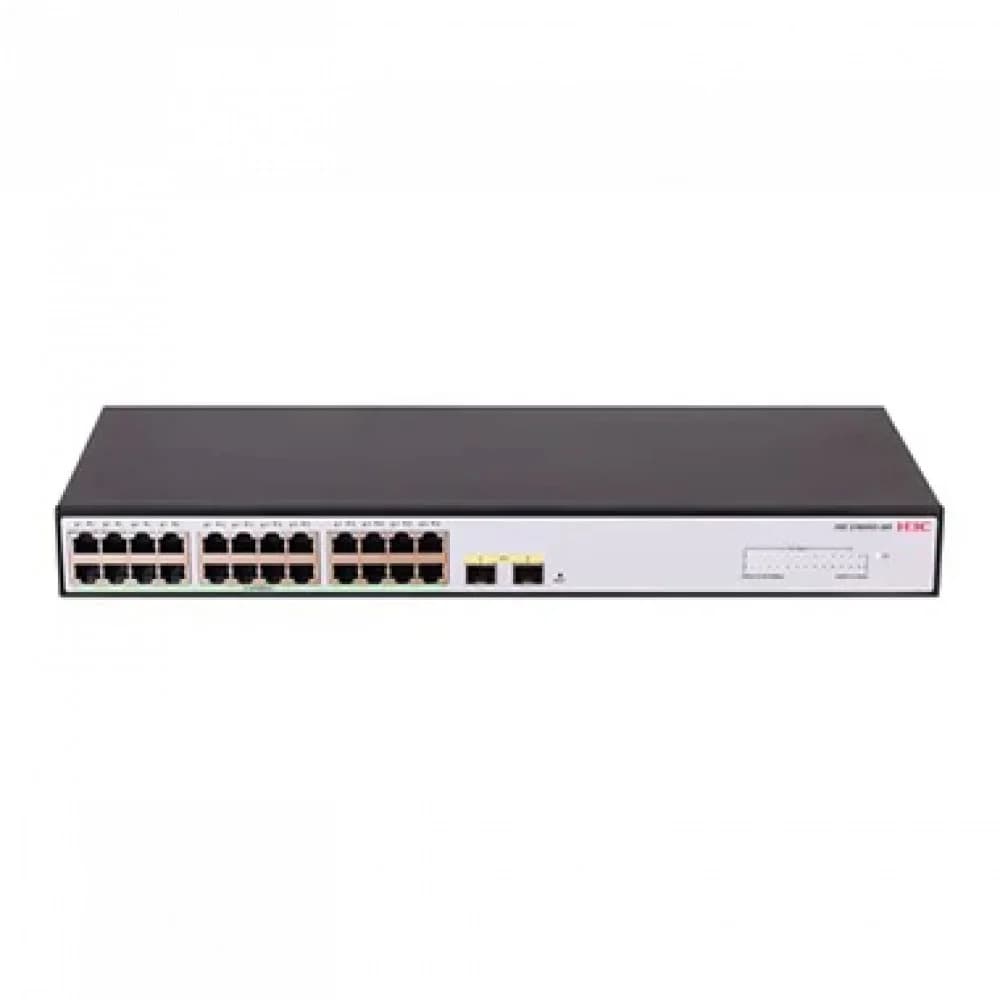H3C S1600V2-26S L2 Ethernet Switch with 24*10/100/1000BASE-T Ports and 2*1G/10G SFP+ Ports, (AC)