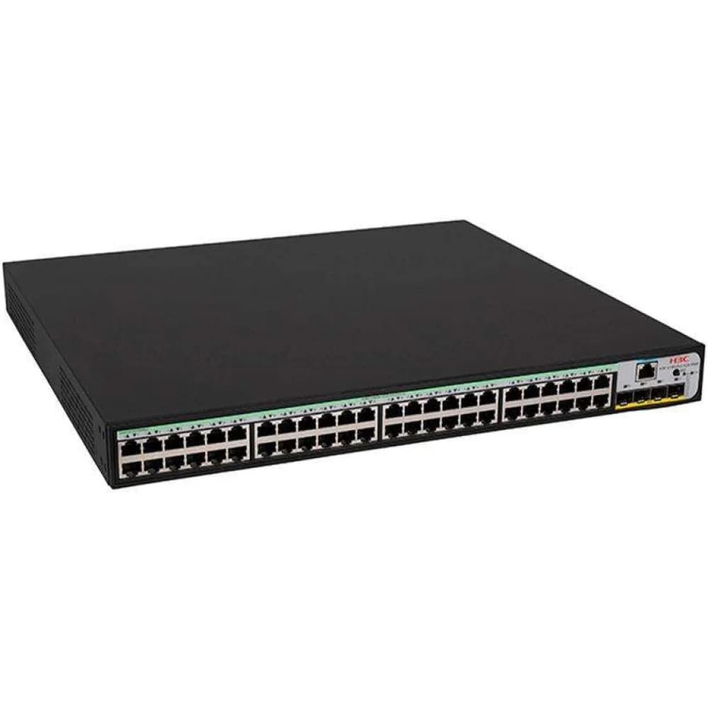 Коммутатор, H3C, LS-1850V2-52X-GL, Управляемый L2, 48 портов 10/100/1000M , 4 порта 1000M SFP+, AC 100~240 В, -10°C ~ +55°C