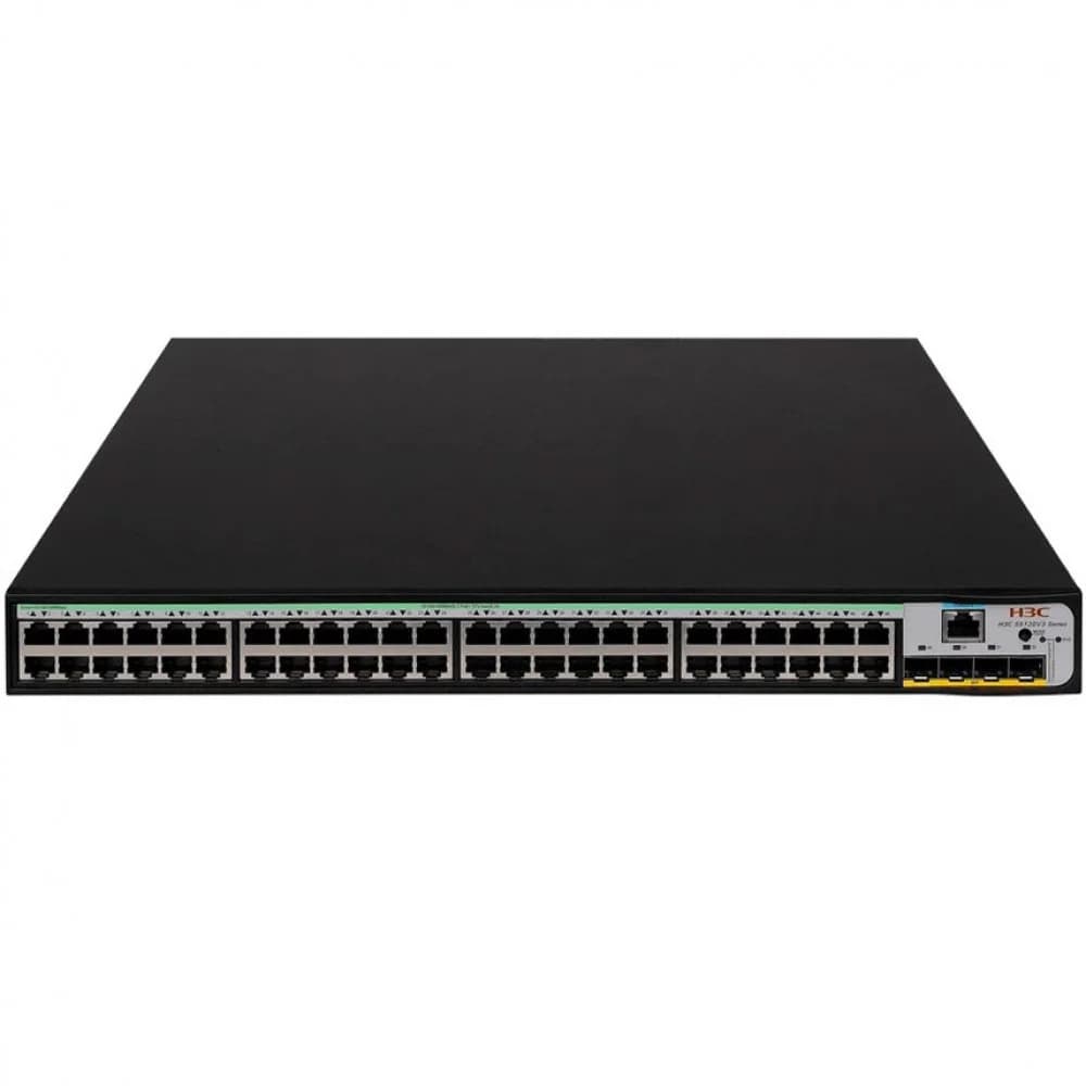 Коммутатор H3C S1850V2-52X-PWR L2 Ethernet Switch with 48*10/100/1000BASE-T PoE+ Ports and 4*1G/10G BASE-X SFP Plus Ports,(AC)
