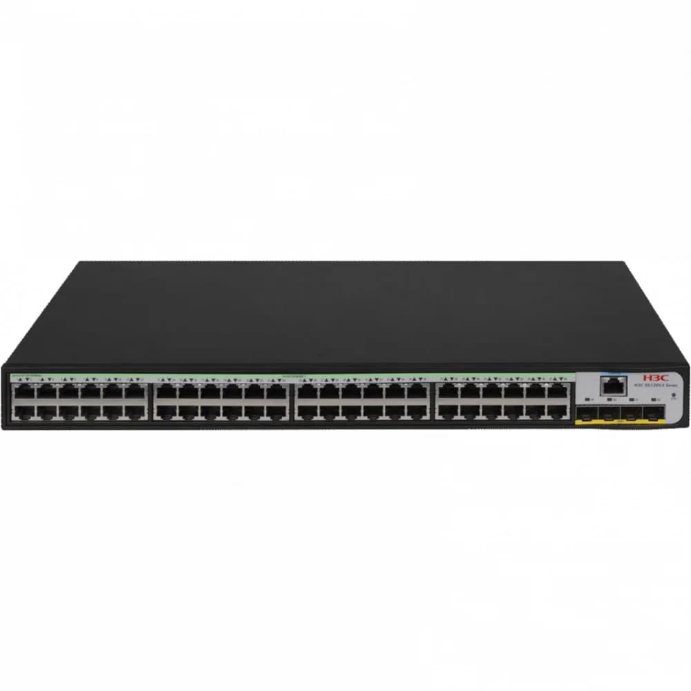 Коммутатор, H3C, LS5120V3-52S-LI-GL Switch, Управляемый L3, 48 портов 10/100/1000M, 4 порта SFP+ 10G, AC 100~240 В, -5°C ~ +50°C, стоечный