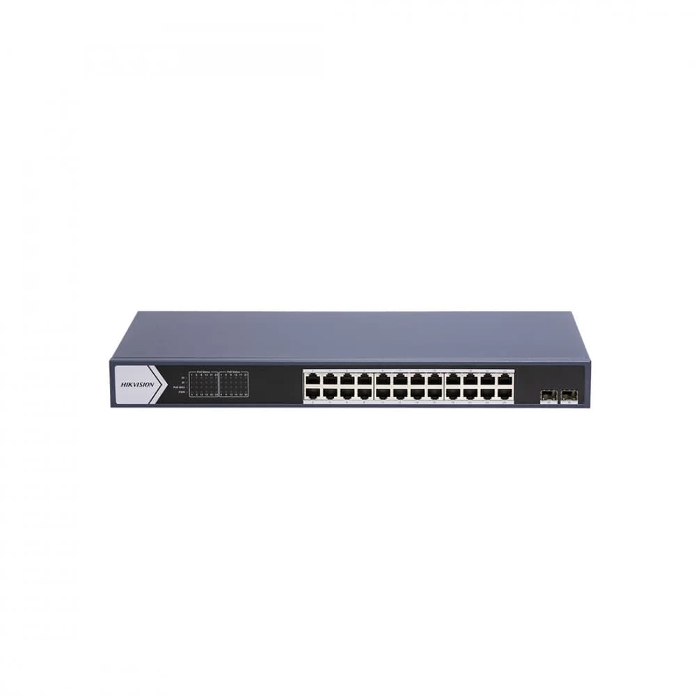PoE Сетевой коммутатор | Интерфейс: PoE 24×RJ45 1Гбит/с / Uplink 2×SFP 1Гбит/с | Протокол: IEEE 802.3 / 802.3u / 802.3x / 802.3z / 802.3ab | PoE Стандарт: IEEE 802.3af / IEEE 802.3at | Передача данн